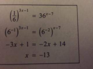 Can someone tell me what error was made while solving this exponential equation and how to correct