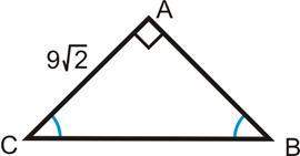 What is the hypotenuse?  18 9√2 √18 18√2