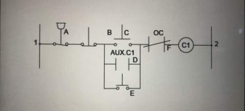 In figure a7, what happens when push button c is pressed down?  a. b opens, the coil energizes