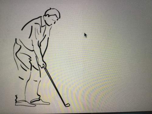 Which best explains how this graphic could assist in demonstrating the proper golf stance?