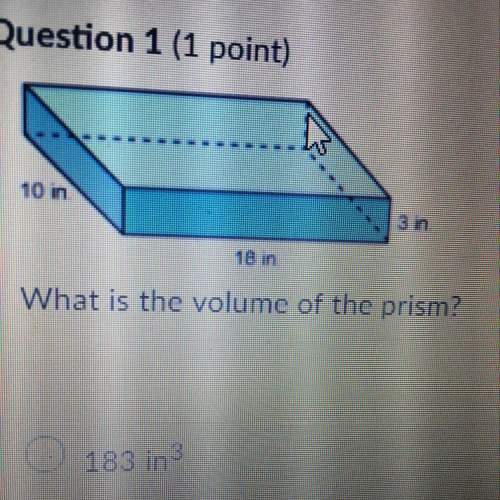 what is the volume of the prism?