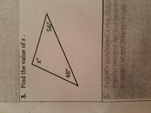 Find the value of x of this question