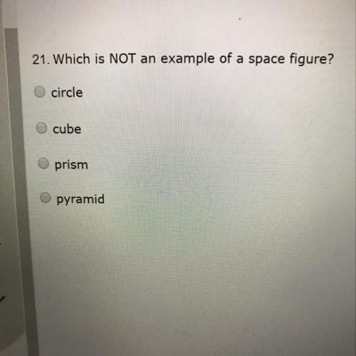 Which is not an example of a space figure?