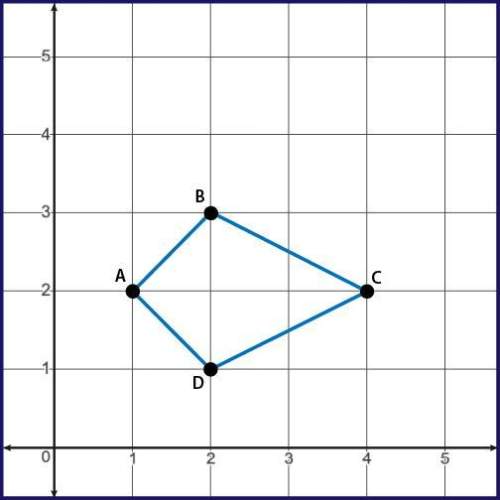 Quadrilateral abcd is dilated by a scale factor of 1 over 3 centered around (1, 2). which statement