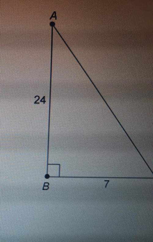 What is the value of tan c in this triangle?