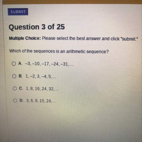 Which of the sequence is an arithmetic ?