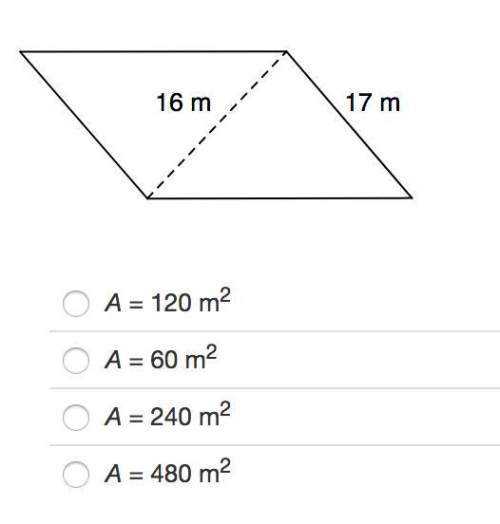 Identify the area of the rhombus.