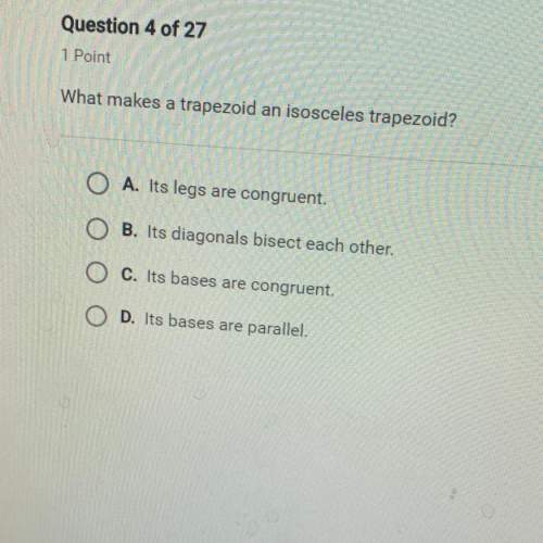 What makes a trapezoid an isosceles trapezoid?