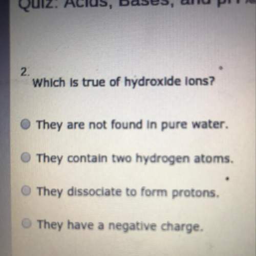What is true of hydroxide ions