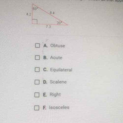 Classify the following triangle. check all that apply.