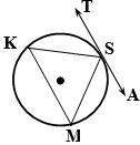 Plz i will mark as given: ks ≅ ms, ta - tangentprove: ta ∥ km