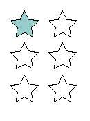 1. define the word "ratio." 2. describe the ratio of shaded stars to white stars in the