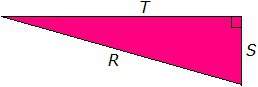 If s= 7cm and t=24cm what is the length of r?