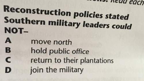 Reconstruction policies stated southern military leaders could not