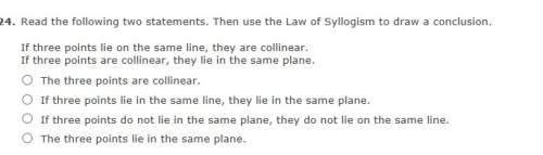 If three points lie on the same line, they are collinear. if three points are collinear, they