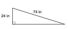 Will give ! which of the following shows the length of the third side, in inches, of the triangle b
