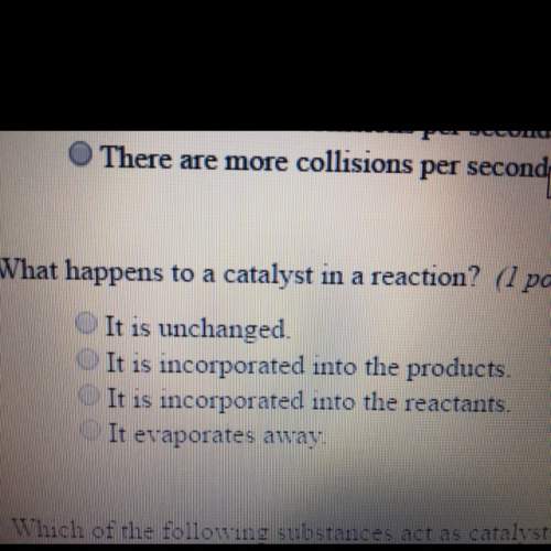 What happens to a catalyst in a reaction?
