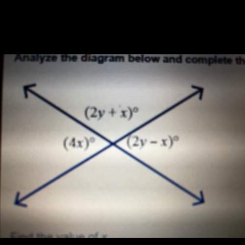 Analyze the diagram below and complete the instructions that follow. find the value of x.  a)9