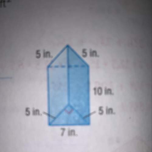 Answer as soon as possible!  what is the surface area of the triangular prism shown?