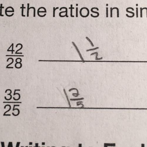 Okay so it says put the ratios in simplest form but do i treat it like a fraction and make it a mixe