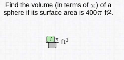 Find the volume in terms of pi of a sphere