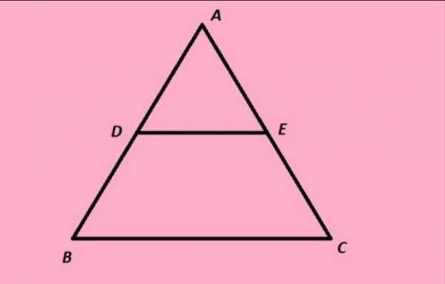 Eleonore wants to prove that if a line divides two sides in a triangle proportionally, then it is pa