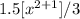 1.5[x^{2+1} ]/3