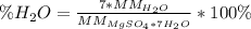 \% H_2O=\frac{7*MM_{H_2O}}{MM_{MgSO_4* 7H_2O}} *100\%\\\\