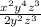 \frac{x^2y^4z^3 }{2y^2z^3}