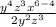 \frac{y^4z^3x^{6-4} }{2y^2z^3}