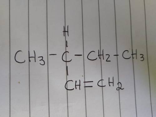 Draw a chiral alkene with the formula c6h12.