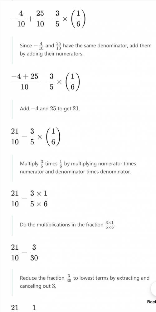 Using appropriate properties find-2/3×3/5+5/2-3/5×1/6​