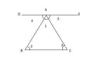 First answer will be prove that the sum of the measures of the interior angles of a triangle 180 deg