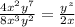 \frac{4x^2y^7}{8x^3y^2} = \frac{y^z}{2x}