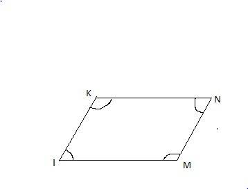 Given:  parallelogram klmn prove:  ∠n≅∠l and ∠m≅∠k statement reason parallelogram klmn given kl¯¯¯¯¯