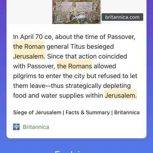 Why did the Romans destroy Jerusalem?