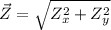 \vec Z = \sqrt{Z_{x}^{2} + Z_{y}^{2}}