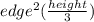 edge^2(\frac{height}{3} )