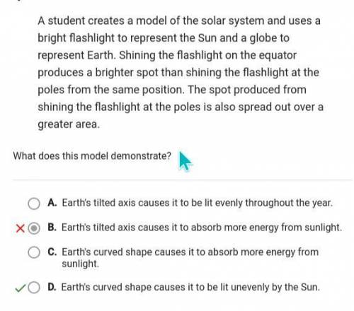 Question 13 of 35

A student creates a model of the solar system and uses a
bright flashlight to rep