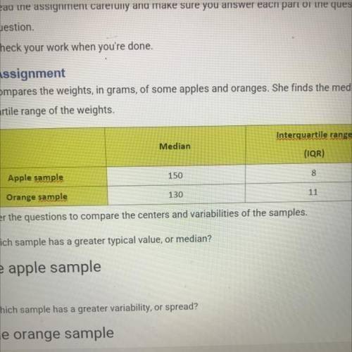 According to these measures, is it possible that the heaviest piece of fruit in the two samples was