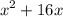 $x^2+16x$