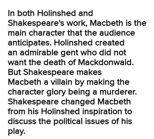 Could someone write an essay comparing and contrasting the depiction of the character Macbeth in Sha