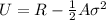U = R - \frac{1}{2}A\sigma^2