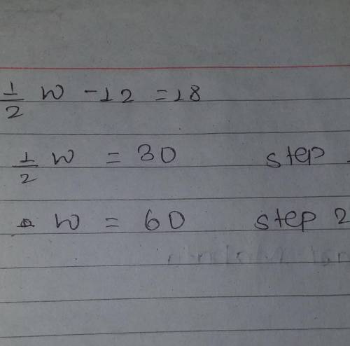 Leon tried to solve an equation step by step.
