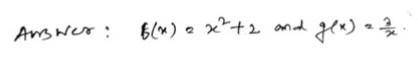 Find f(x) and g(x) so that the function can be described as y = f(g(x)).

y=