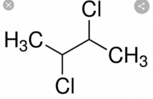 Draw 2,3-dichloro octane