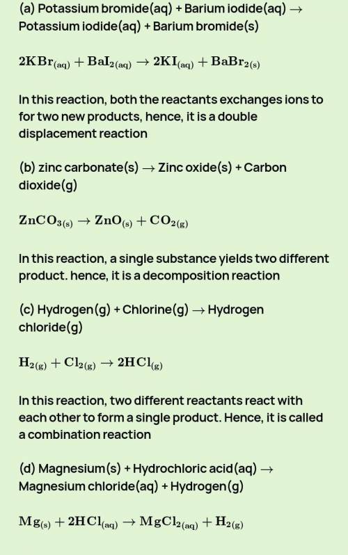 Write chemical equations for the following chemical reactions:

a)decomposition of  zinc carbonateb)