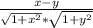 \frac{x-y}{\sqrt{1+x^2}*\sqrt{1+y^2}  }