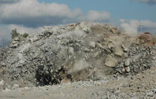 Underground mining removes minerals from deep in the earth. Miners use blasting to separate the was