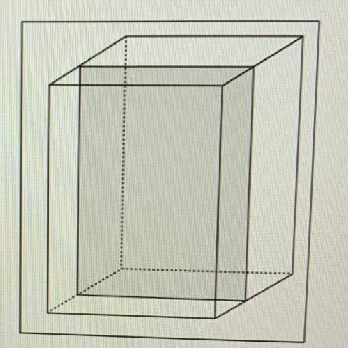 A slice is made perpendicular to the base of a right rectangular prism, as shown in the figure. What